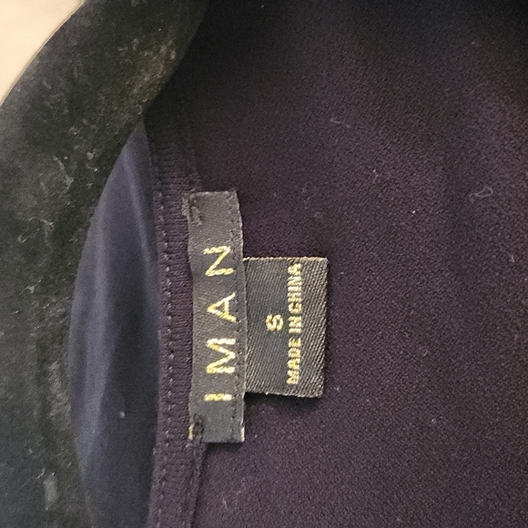 Iman Black Cap Sleeve Top  Size S - Picture 6 of 7